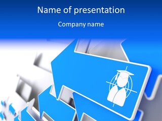 Blue Job Graduate PowerPoint Template