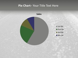 Snow Ice Road PowerPoint Template