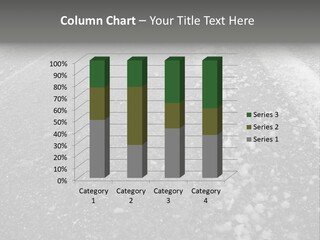 Snow Ice Road PowerPoint Template