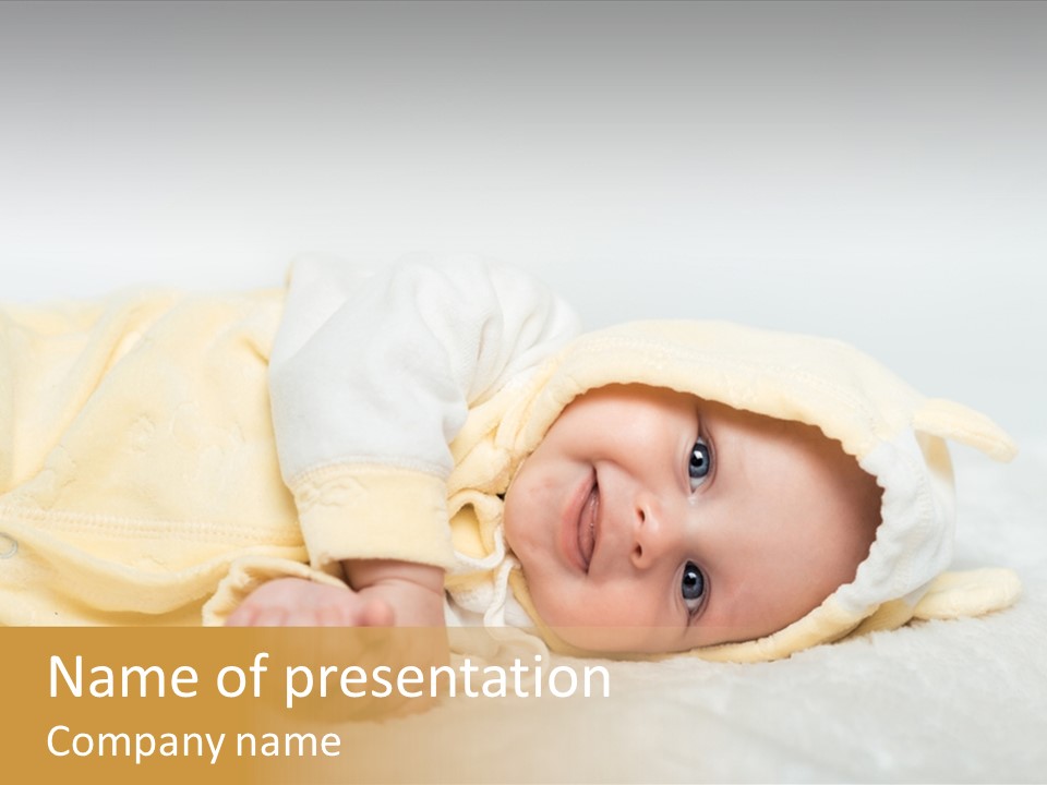 Cheerful Infant People PowerPoint Template