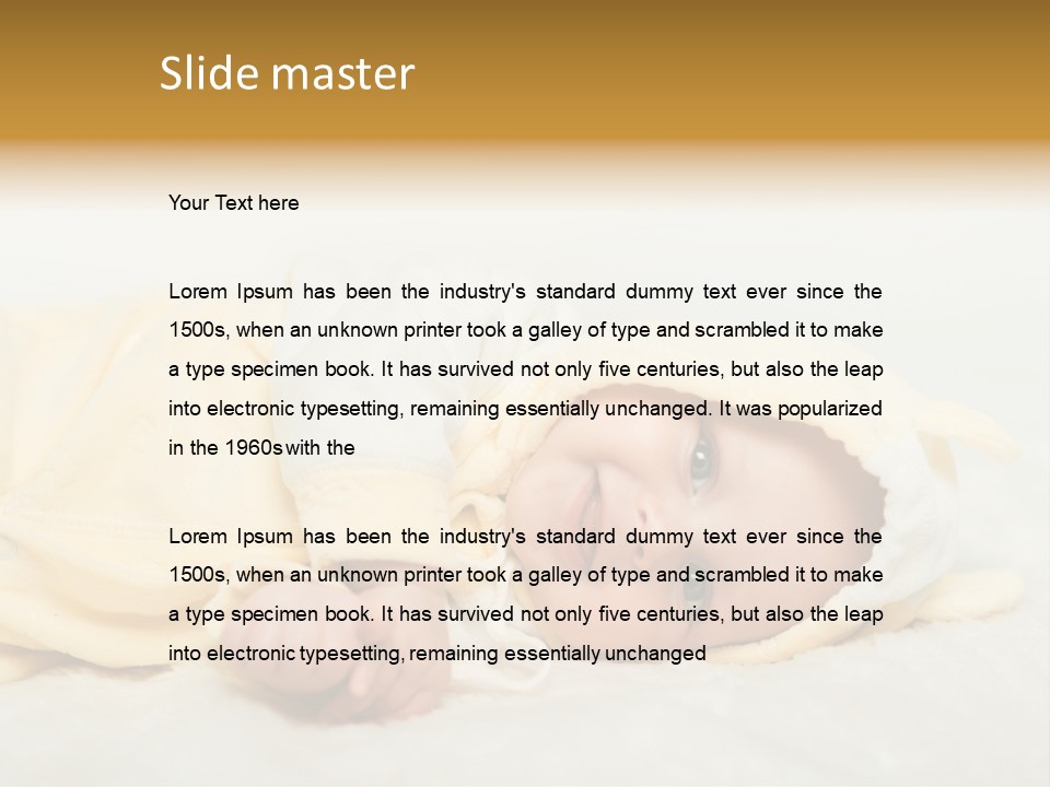 Cheerful Infant People PowerPoint Template