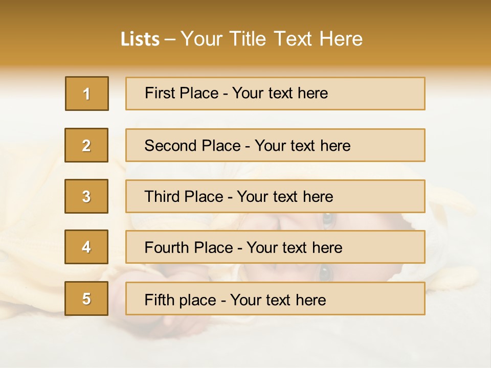 Cheerful Infant People PowerPoint Template