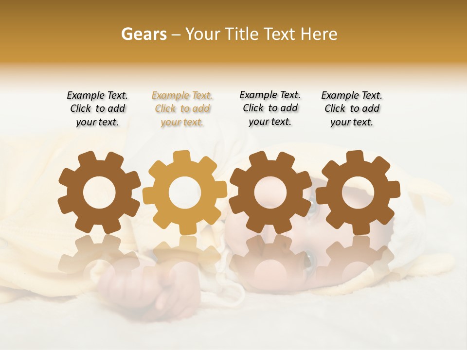 Cheerful Infant People PowerPoint Template