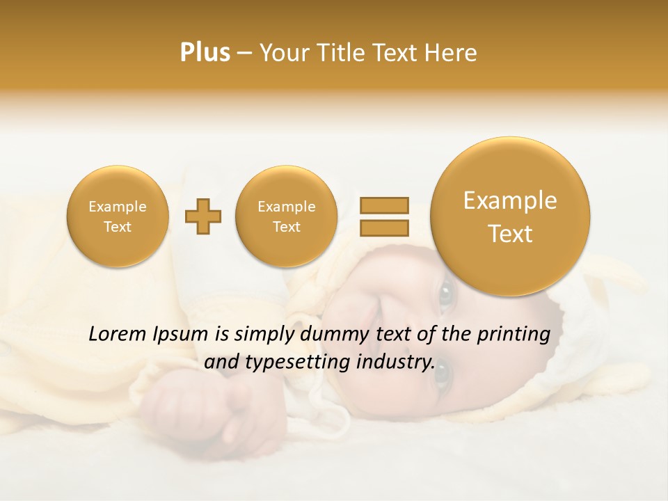 Cheerful Infant People PowerPoint Template