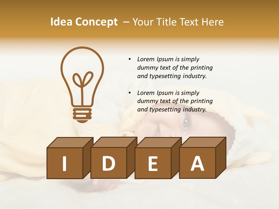 Cheerful Infant People PowerPoint Template