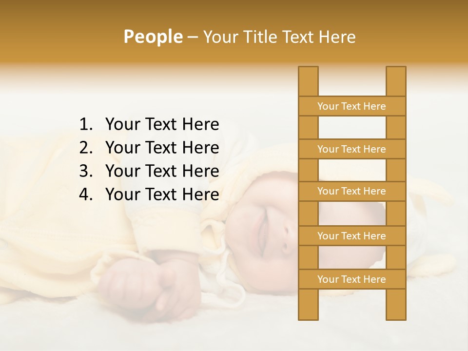 Cheerful Infant People PowerPoint Template