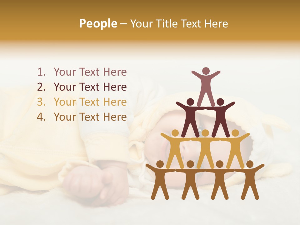 Cheerful Infant People PowerPoint Template