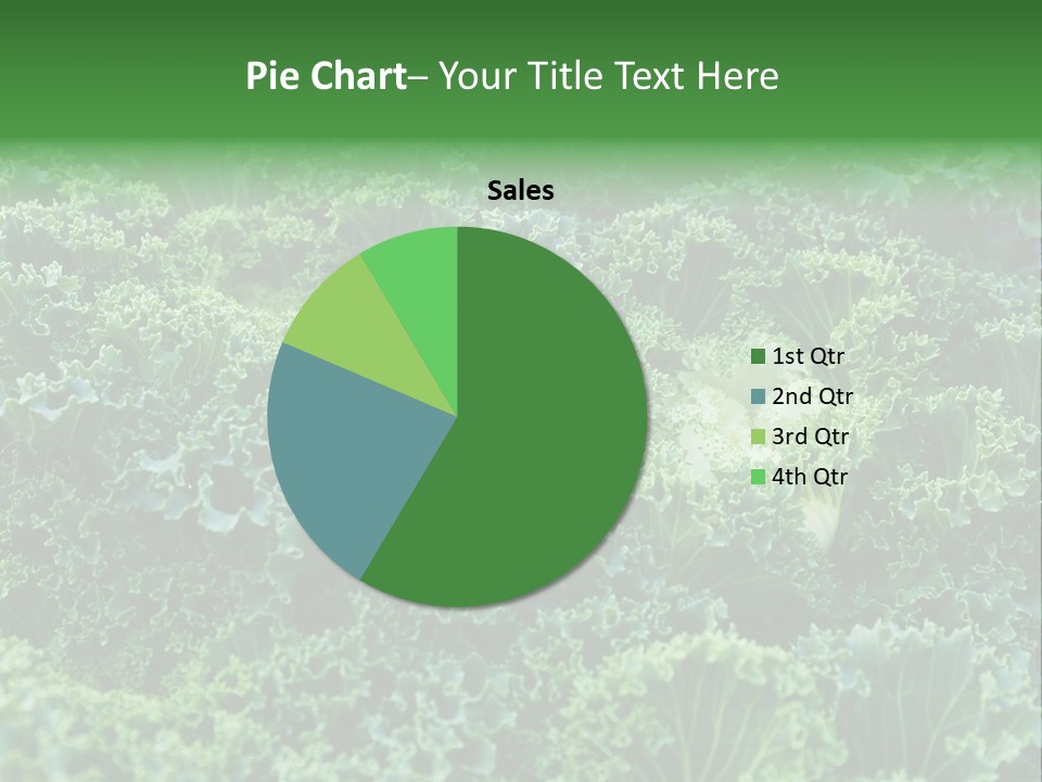 Organic Lettuce Close PowerPoint Template