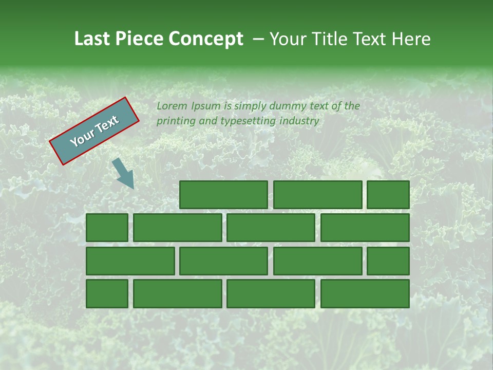Organic Lettuce Close PowerPoint Template