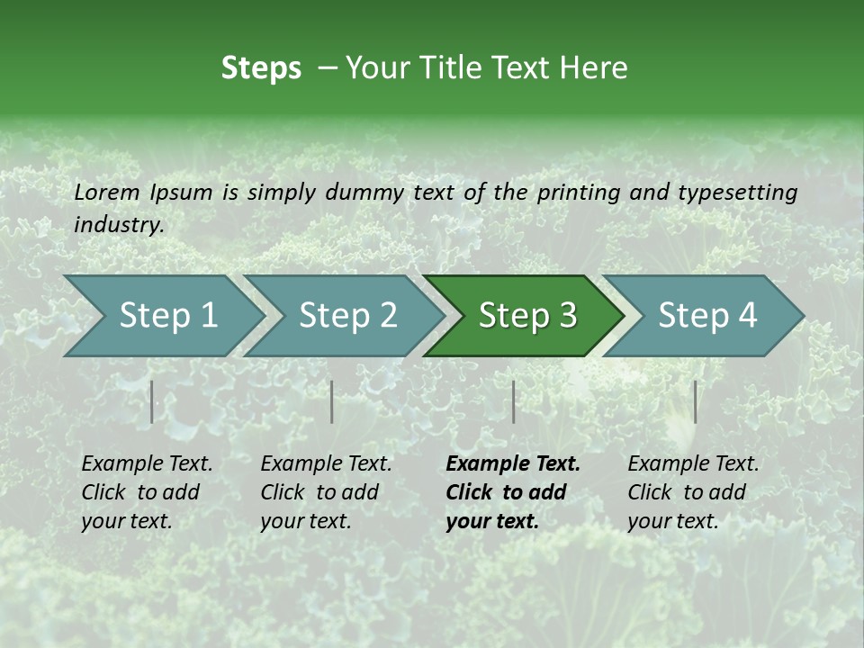 Organic Lettuce Close PowerPoint Template