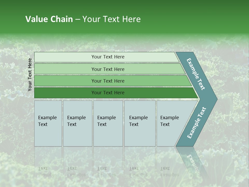Organic Lettuce Close PowerPoint Template