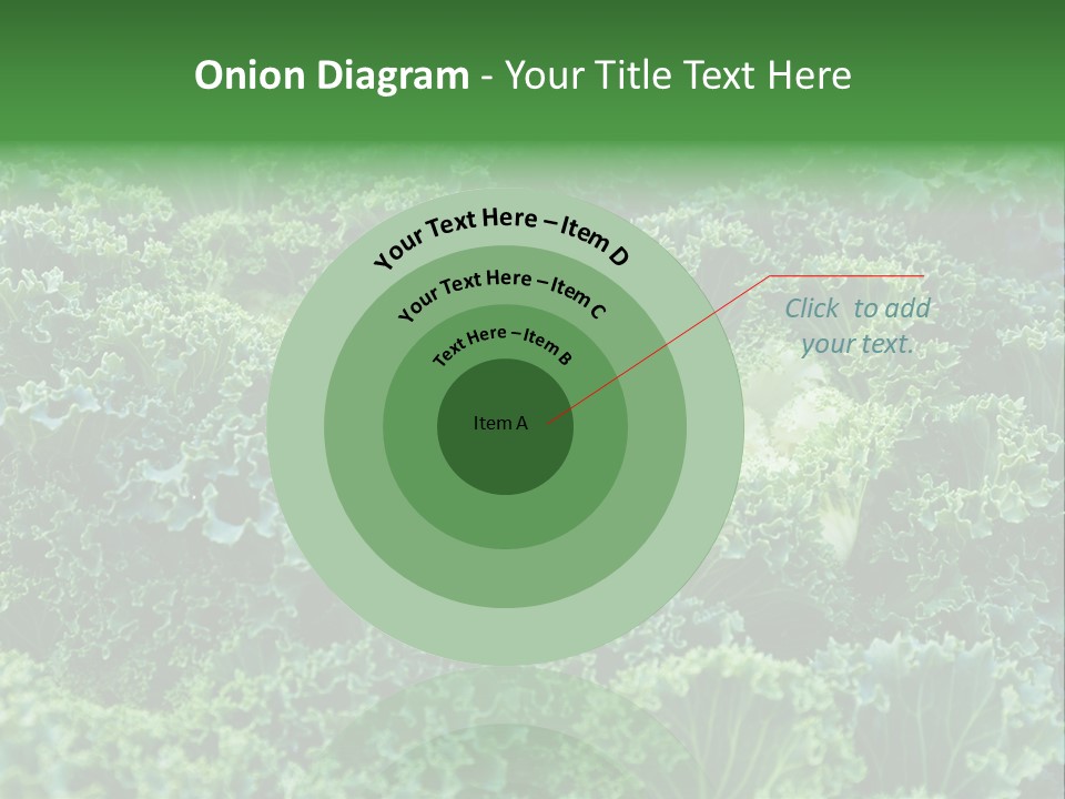 Organic Lettuce Close PowerPoint Template
