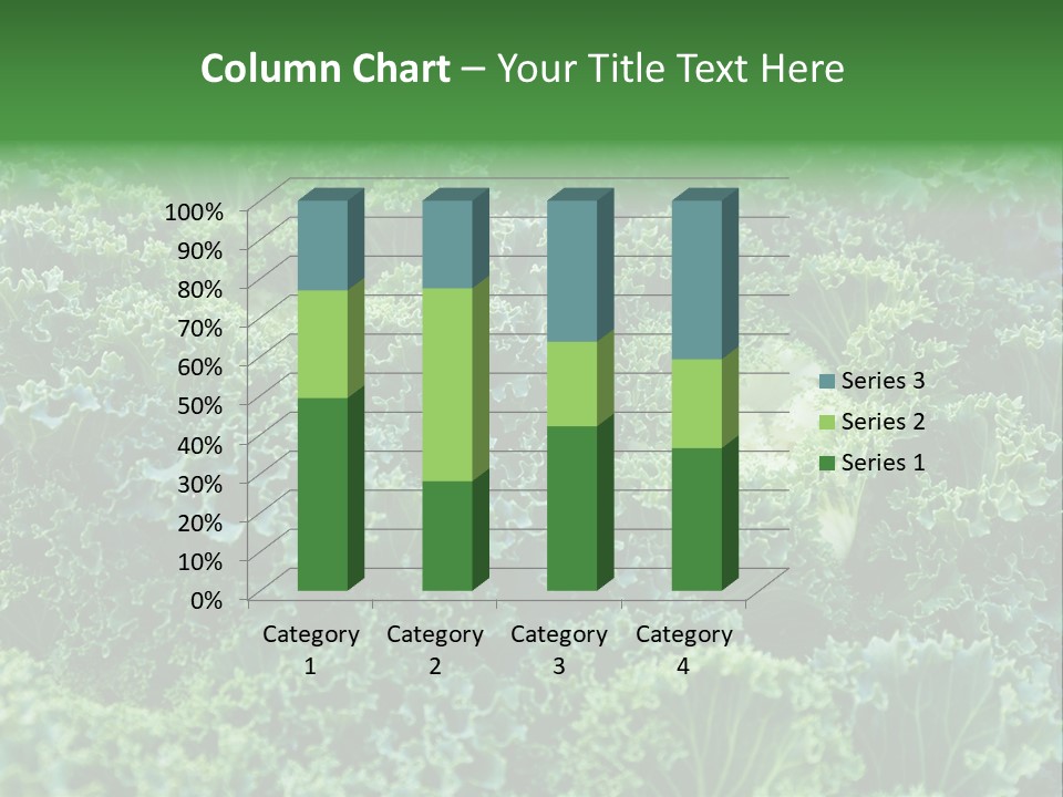 Organic Lettuce Close PowerPoint Template