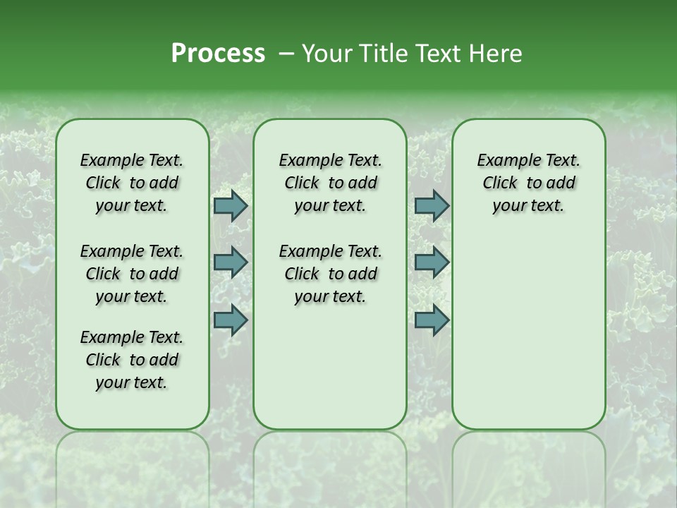 Organic Lettuce Close PowerPoint Template
