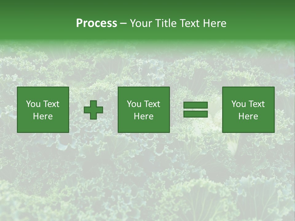 Organic Lettuce Close PowerPoint Template