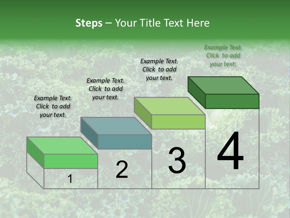 Organic Lettuce Close PowerPoint Template