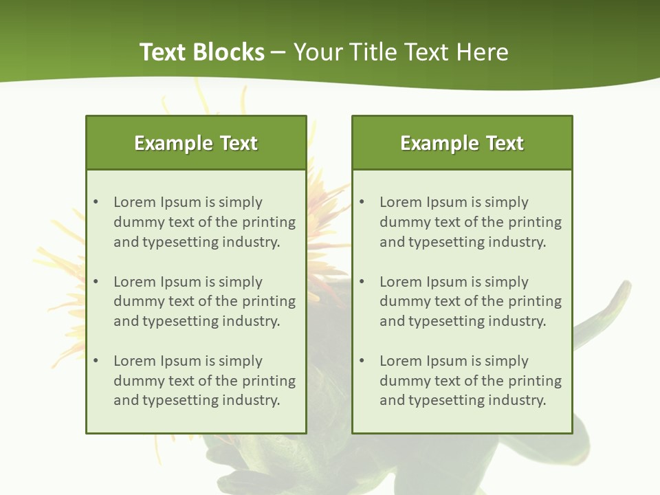 Tinctorius Orange Close PowerPoint Template