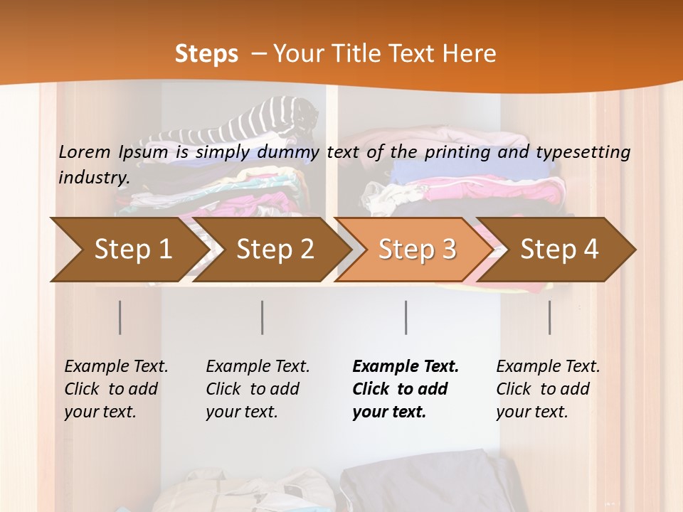 Clothes Shirt Organization PowerPoint Template
