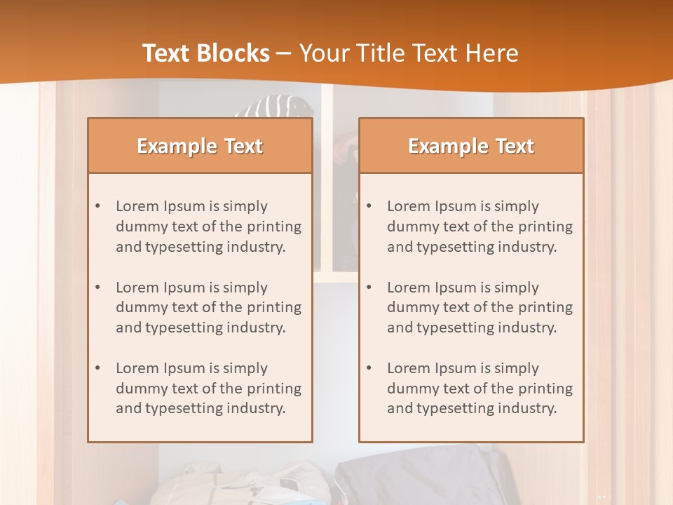 Clothes Shirt Organization PowerPoint Template