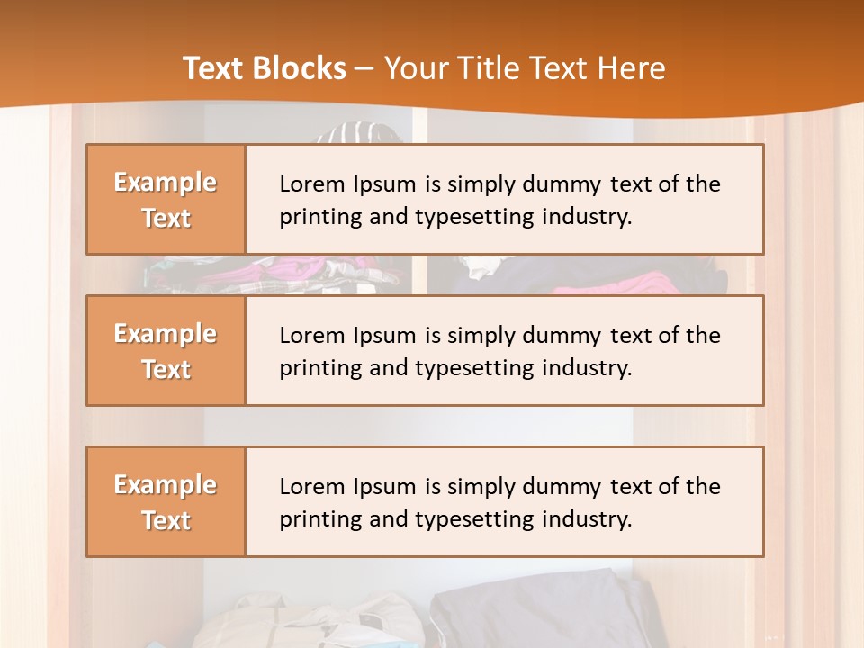 Clothes Shirt Organization PowerPoint Template