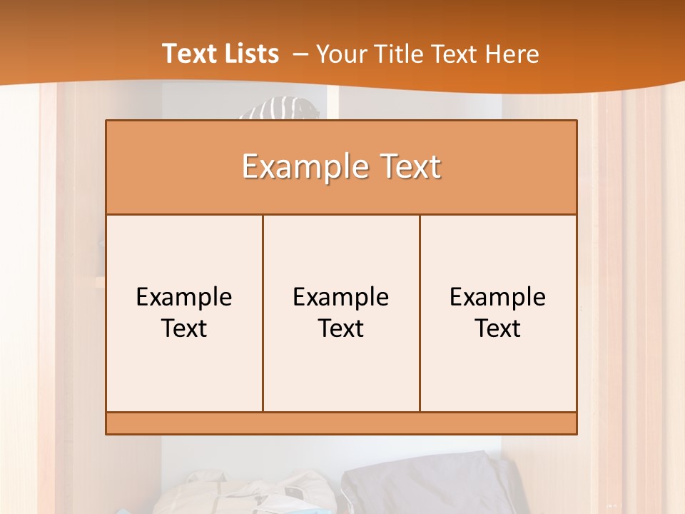 Clothes Shirt Organization PowerPoint Template