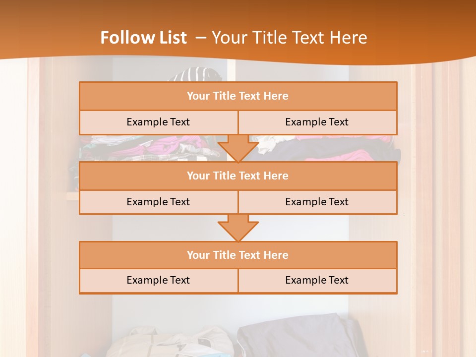 Clothes Shirt Organization PowerPoint Template