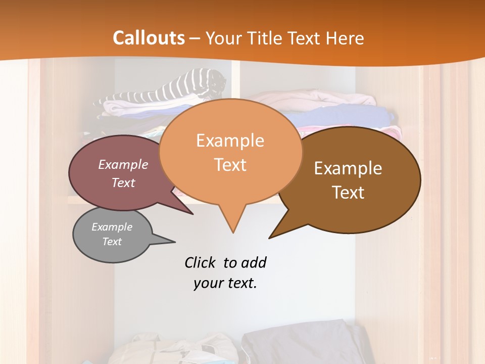 Clothes Shirt Organization PowerPoint Template
