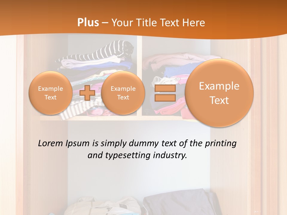 Clothes Shirt Organization PowerPoint Template