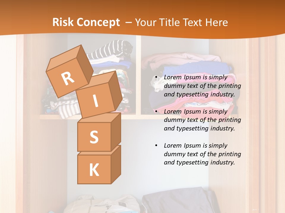 Clothes Shirt Organization PowerPoint Template