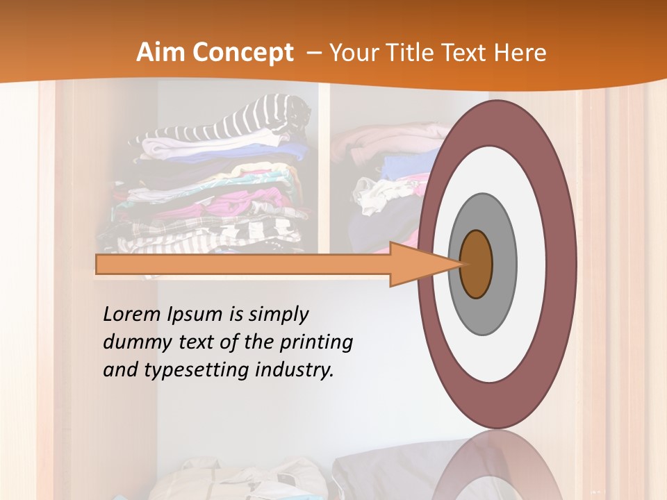 Clothes Shirt Organization PowerPoint Template