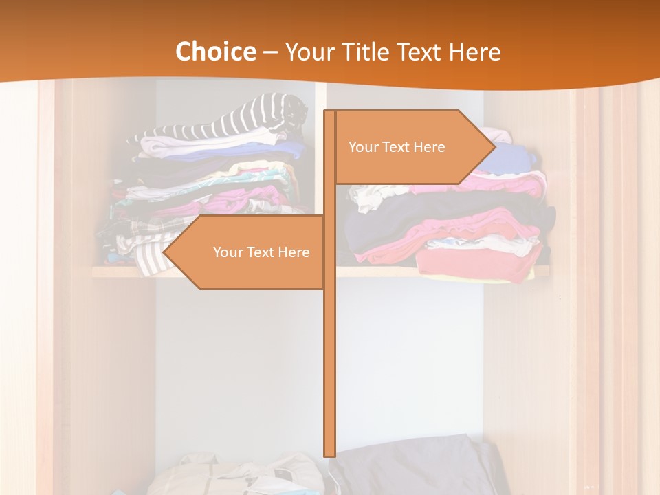 Clothes Shirt Organization PowerPoint Template