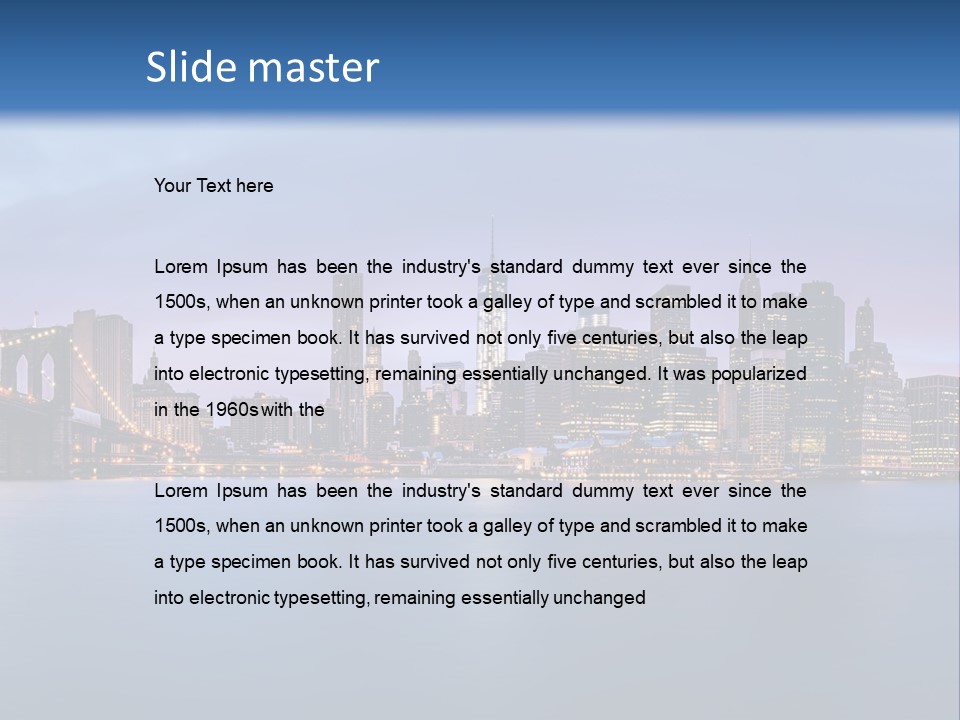 Water Dawn Architecture PowerPoint Template