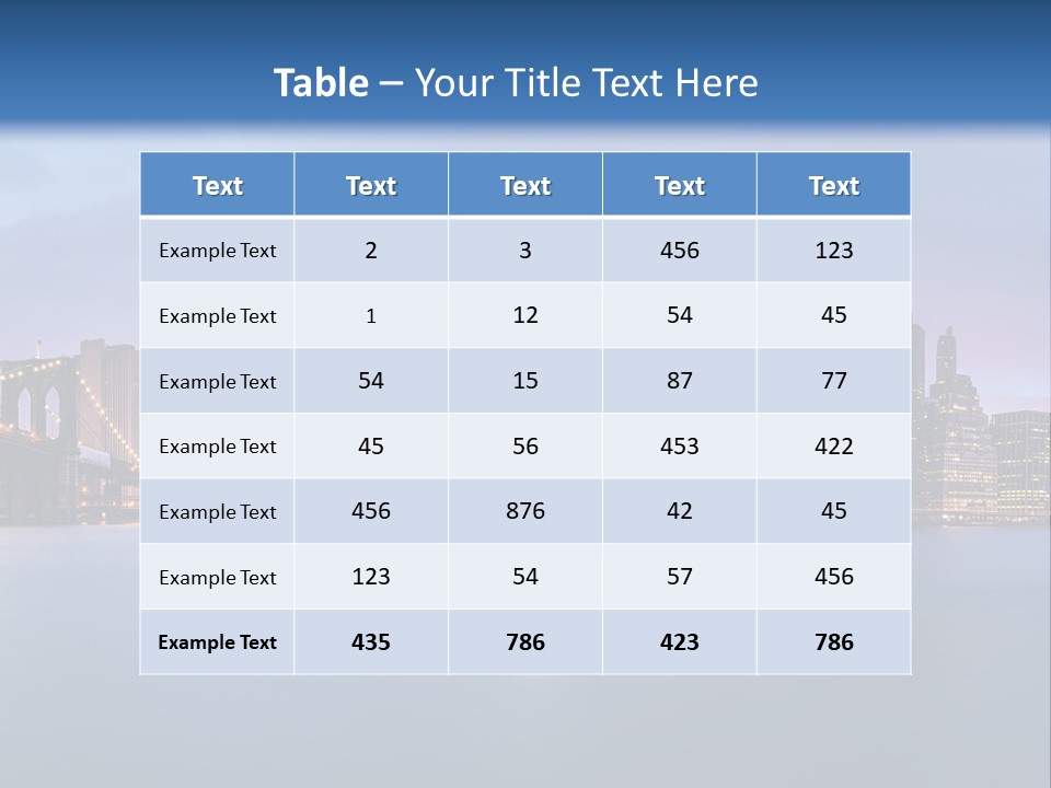 Water Dawn Architecture PowerPoint Template
