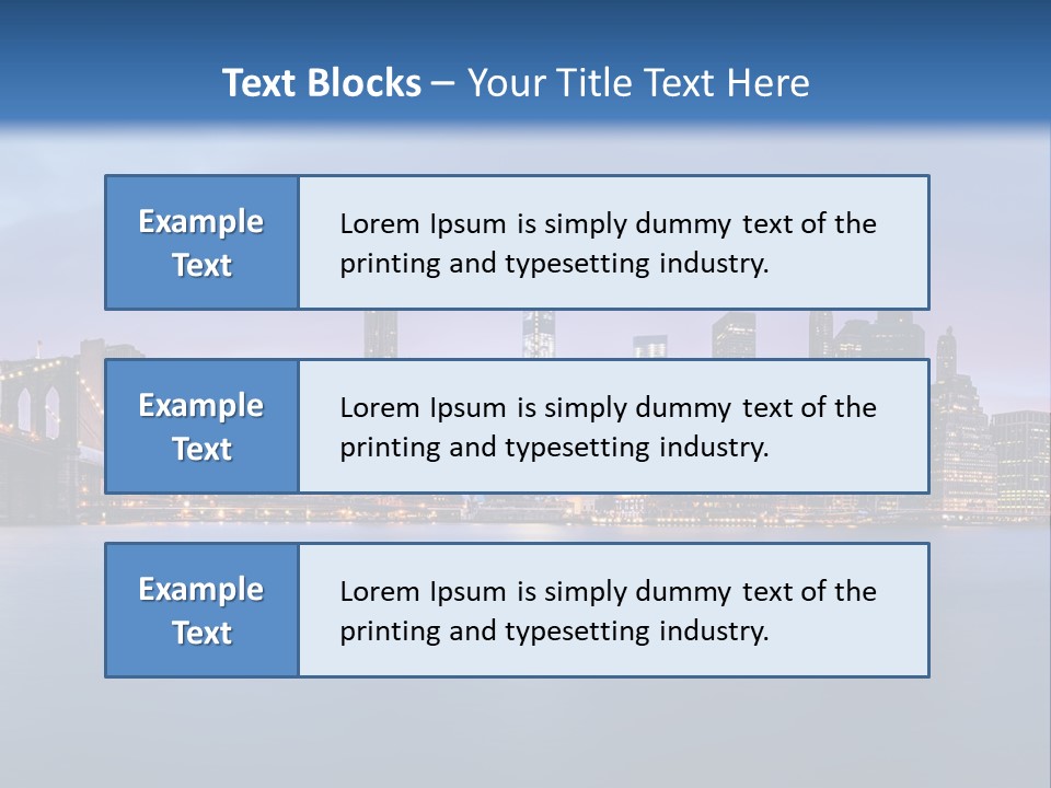 Water Dawn Architecture PowerPoint Template