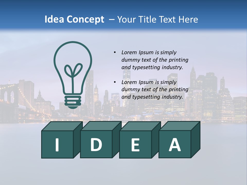 Water Dawn Architecture PowerPoint Template