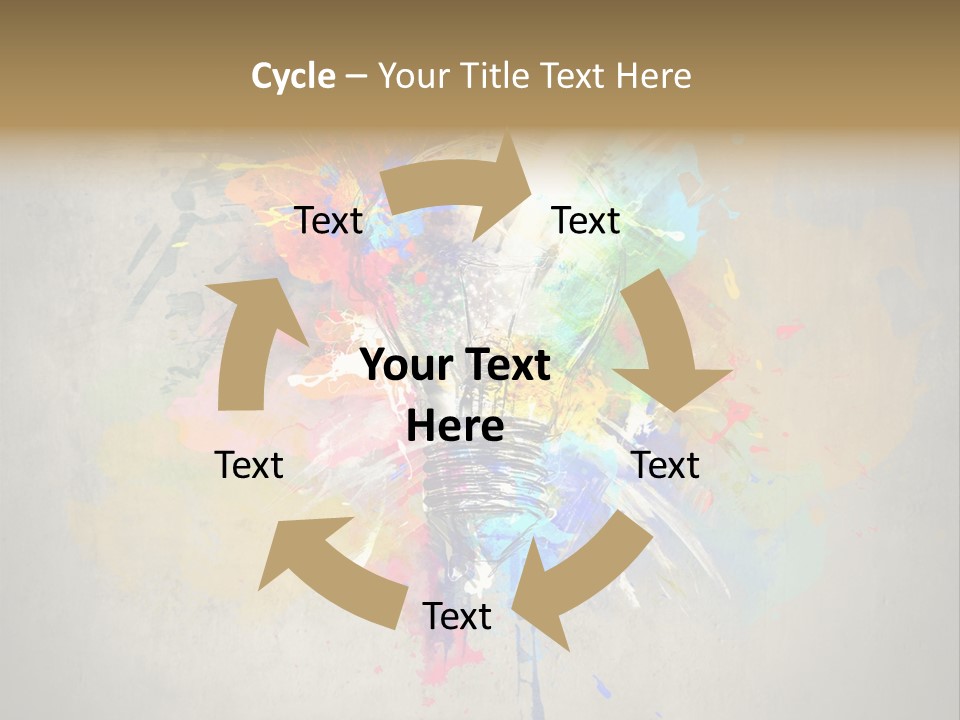 Shine Splash Lightbulb PowerPoint Template