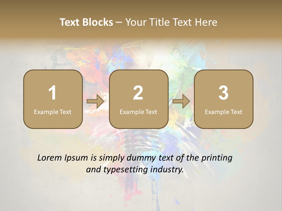 Shine Splash Lightbulb PowerPoint Template