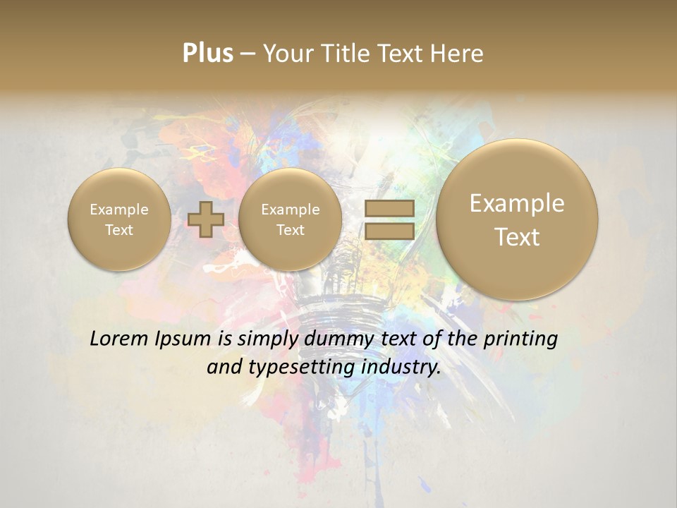 Shine Splash Lightbulb PowerPoint Template