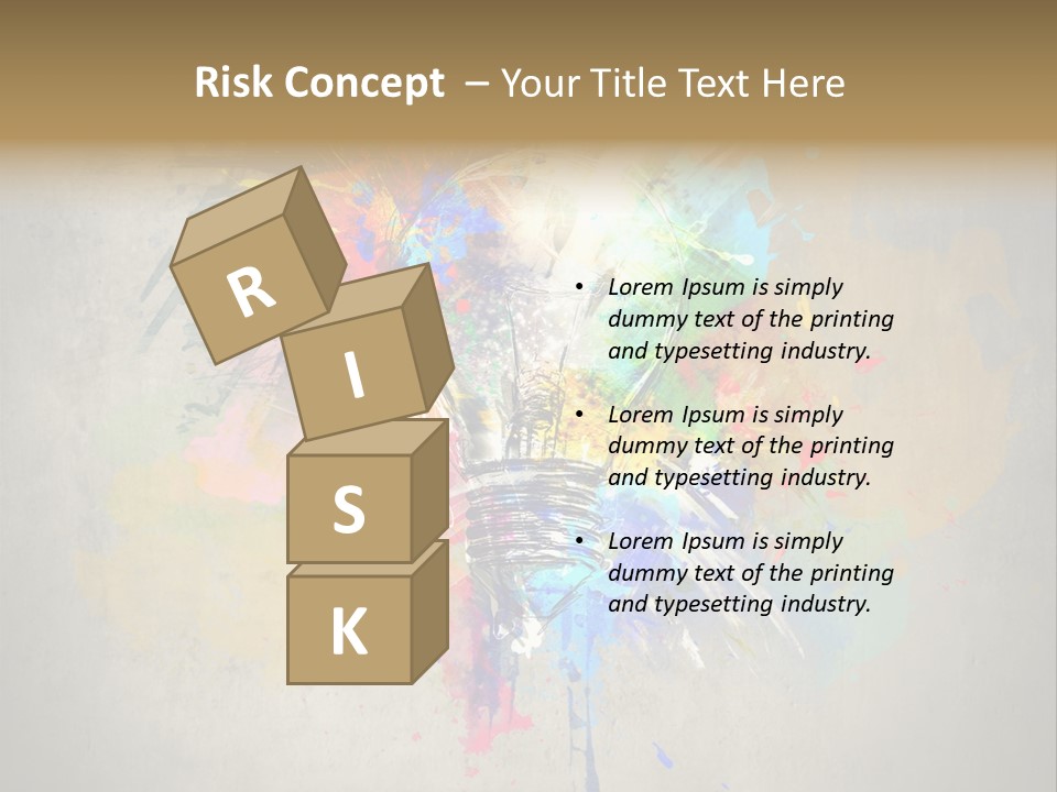 Shine Splash Lightbulb PowerPoint Template