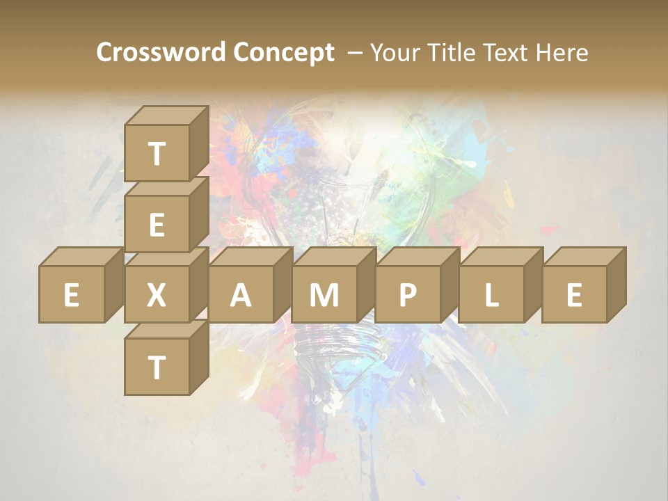 Shine Splash Lightbulb PowerPoint Template