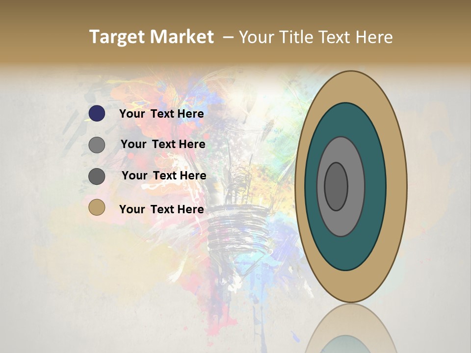 Shine Splash Lightbulb PowerPoint Template