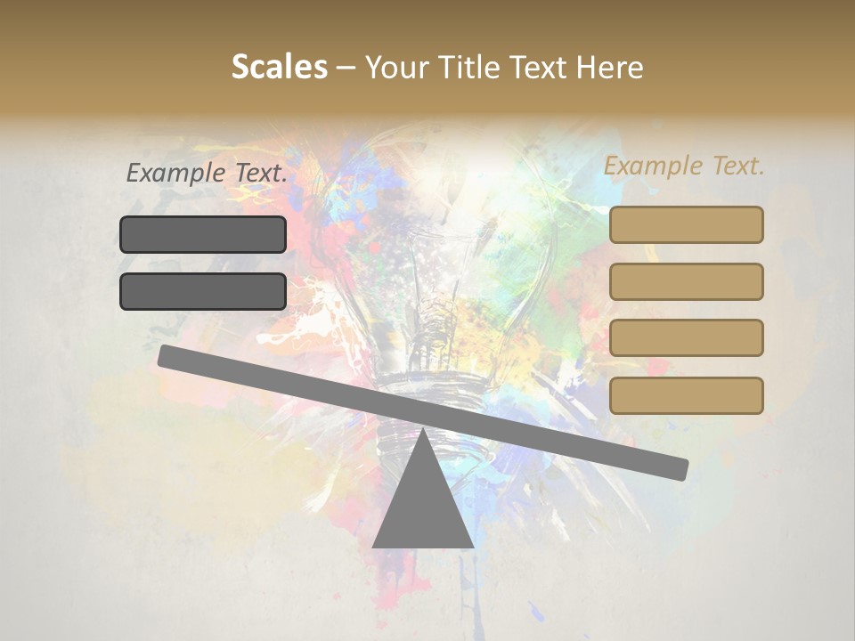 Shine Splash Lightbulb PowerPoint Template