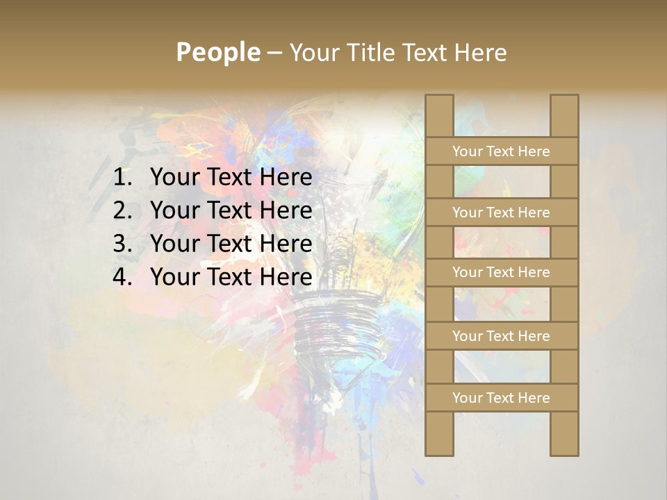 Shine Splash Lightbulb PowerPoint Template