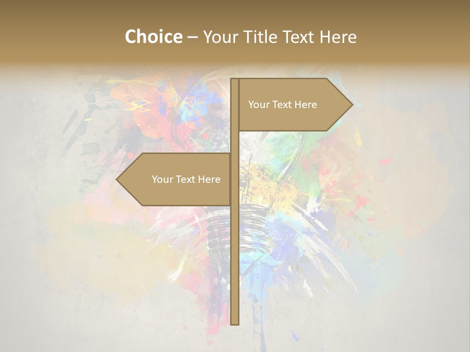 Shine Splash Lightbulb PowerPoint Template