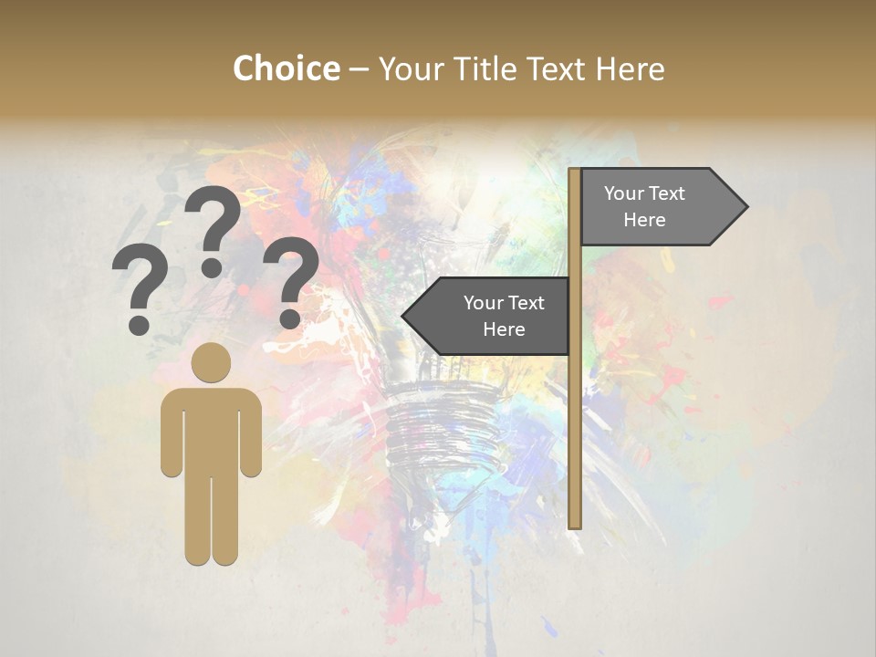 Shine Splash Lightbulb PowerPoint Template