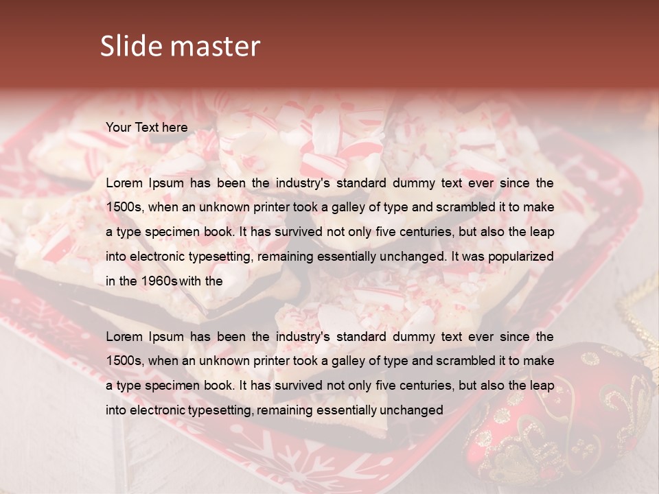 Homemade Red Chocolate PowerPoint Template