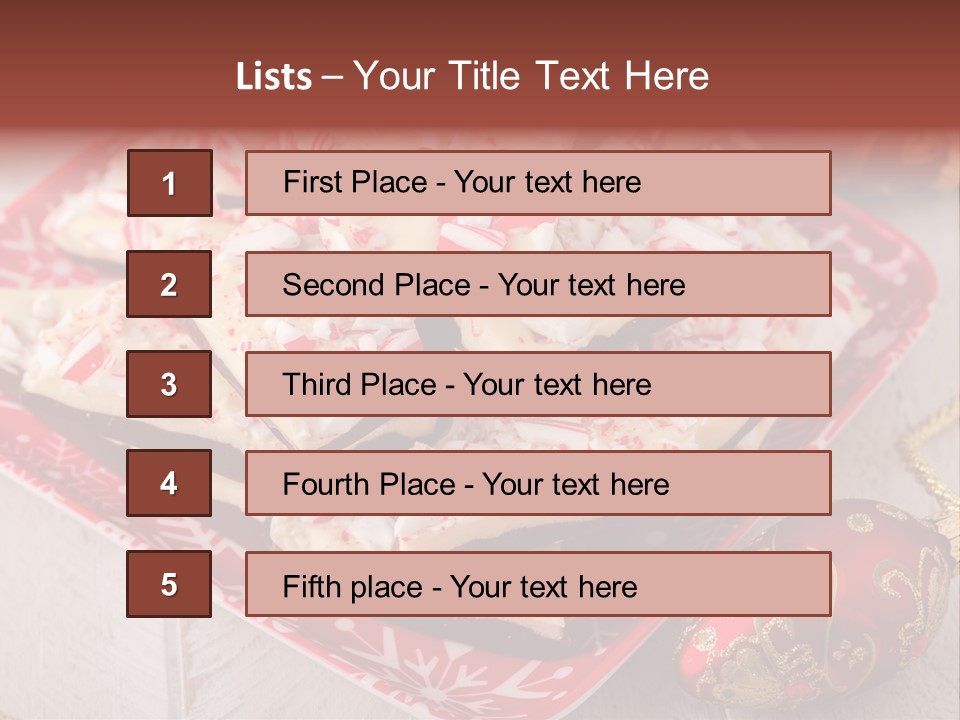 Homemade Red Chocolate PowerPoint Template