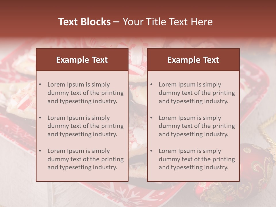 Homemade Red Chocolate PowerPoint Template