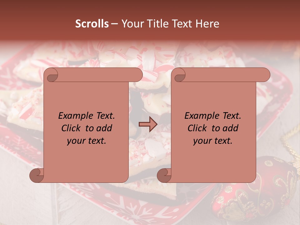 Homemade Red Chocolate PowerPoint Template