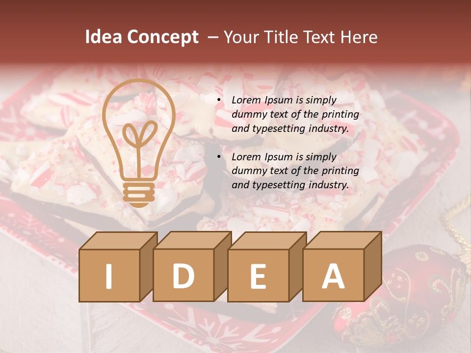 Homemade Red Chocolate PowerPoint Template